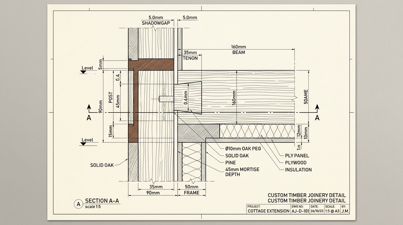 Elevation technical drawing